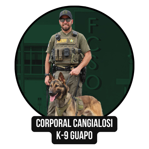 Corporal Cangialosi, K-9 Guapo