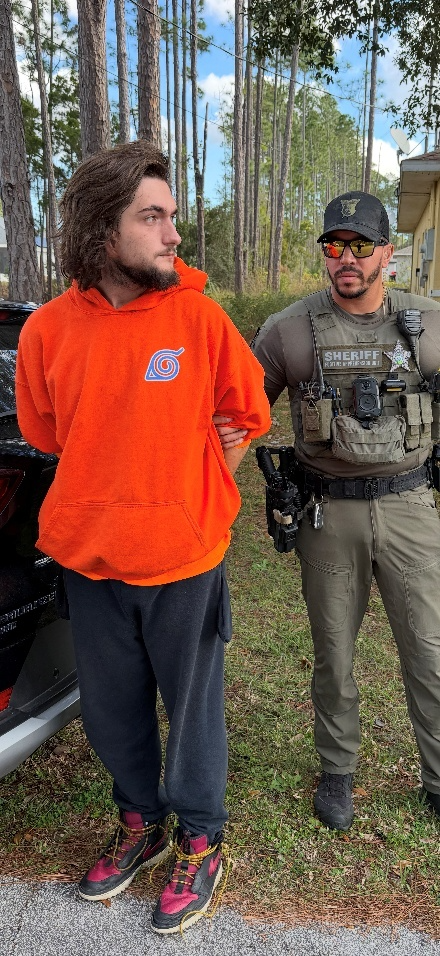 Stephen Caputo is arrested by a member of the FCSO Fugitive Unit at his residence, Friday, January 9, 2026